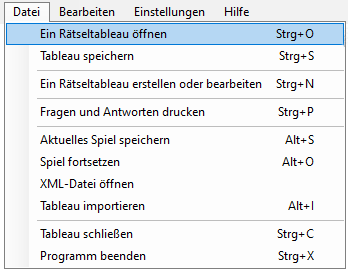 Datei-Menü